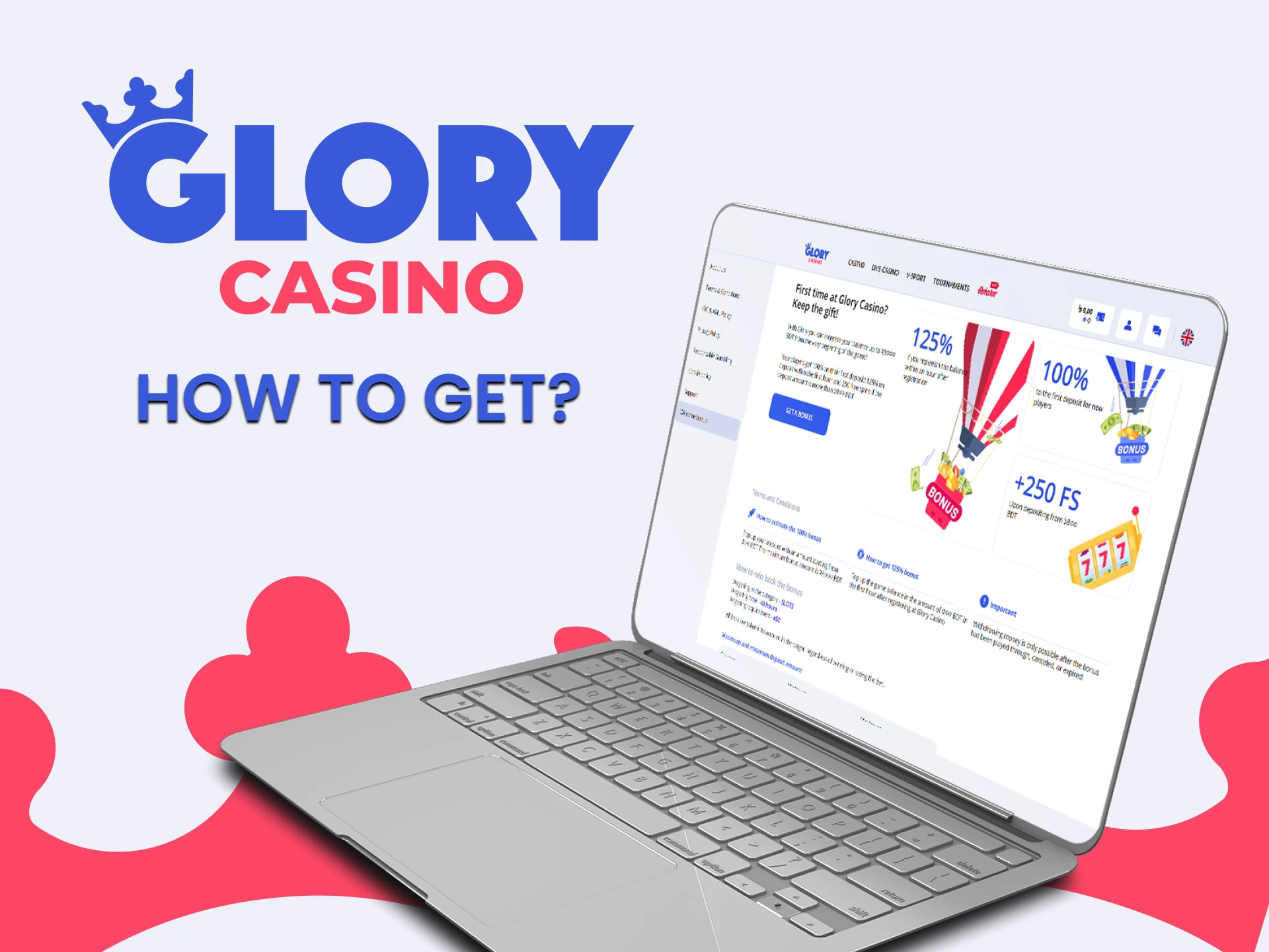 We will show you how to get a bonus on Glory.